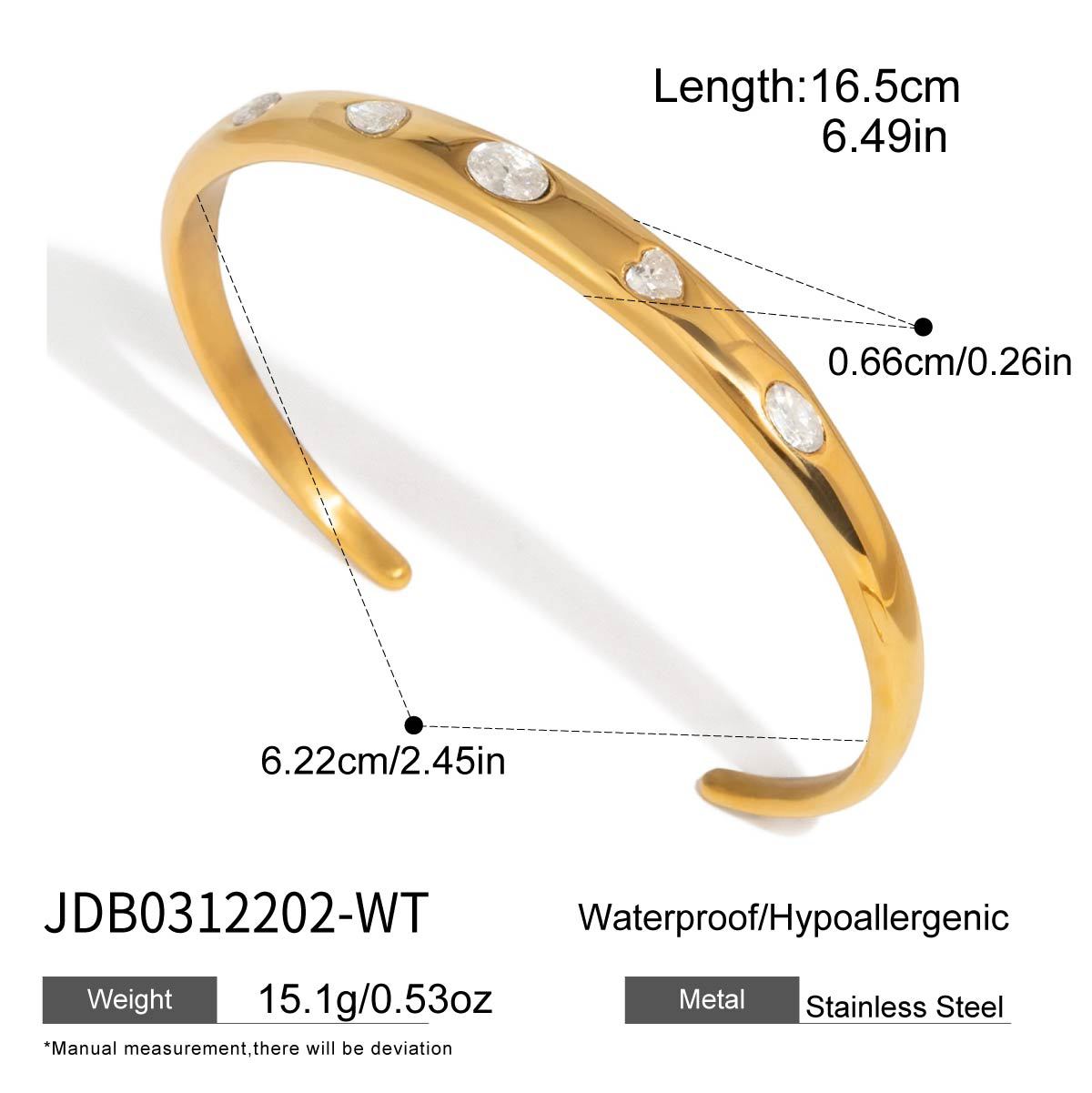 Colorful Zircon Open Bangle Collection - Image 3