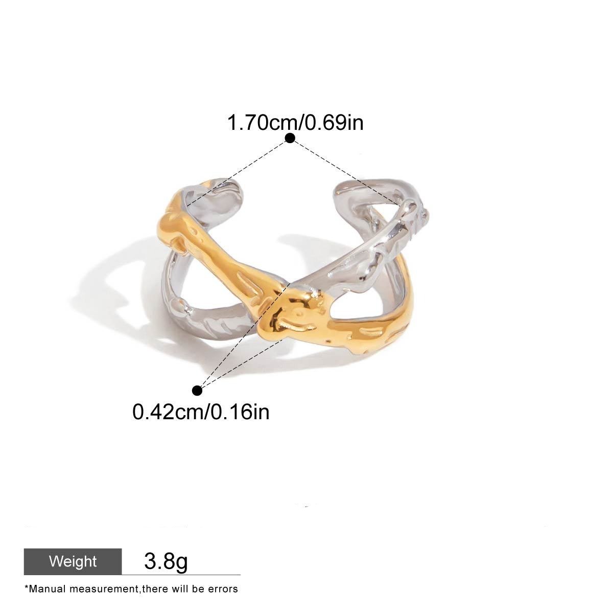 18K gold ring of light luxury high-end jewelry - Image 3