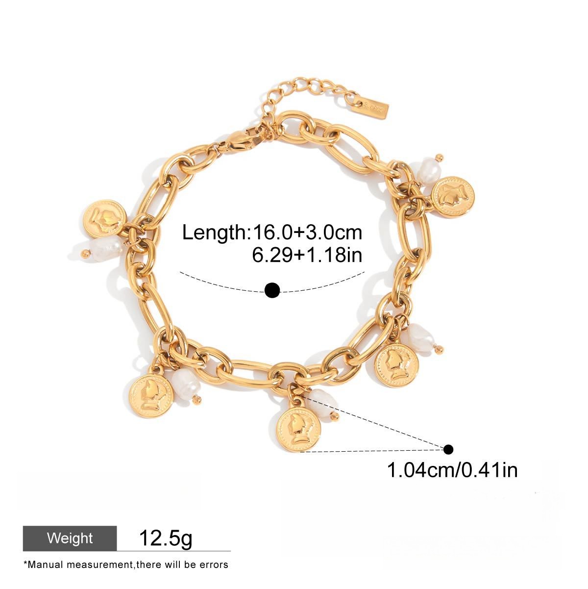 18k gold light luxury high-end bracelet - Image 2