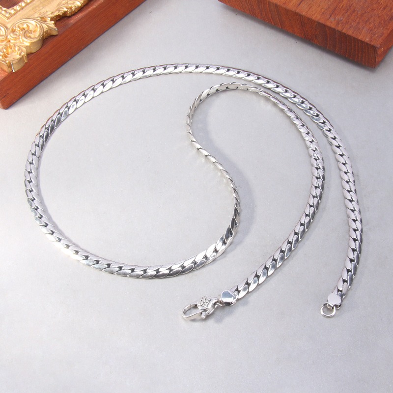 Snake bone chain design trendy unique necklace