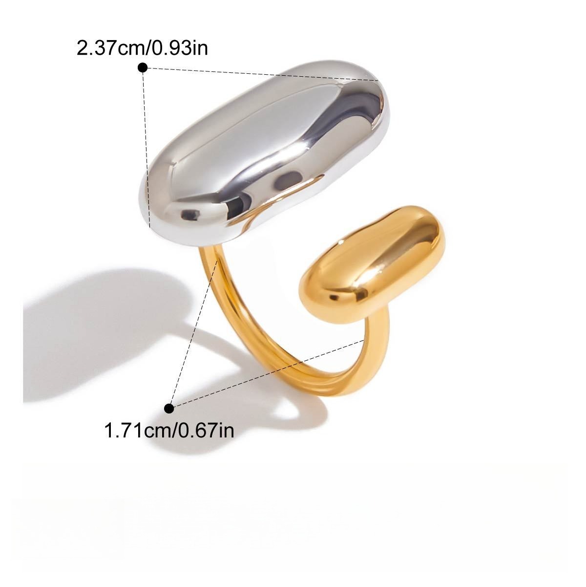 18K Gold Luxury Titanium Steel Ring - Image 4