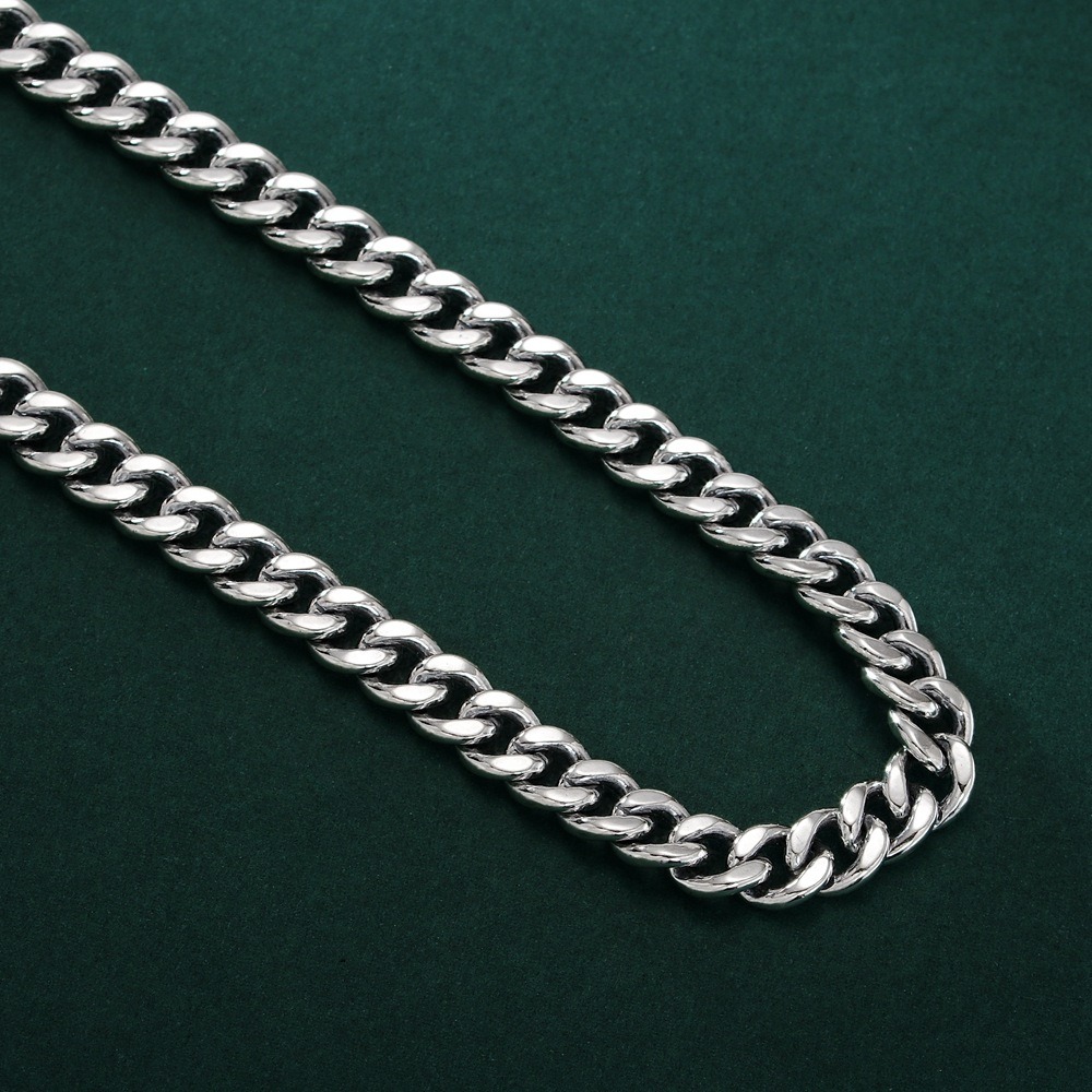 Cuban chain design trendy hip-hop style men's necklace