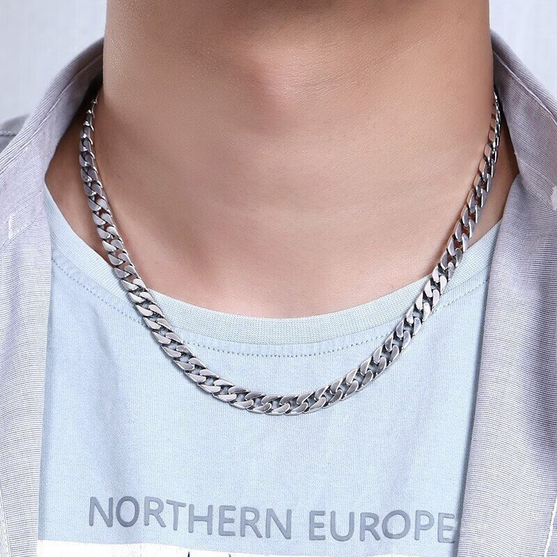 Cuban chain design trendy personality necklace - Image 2
