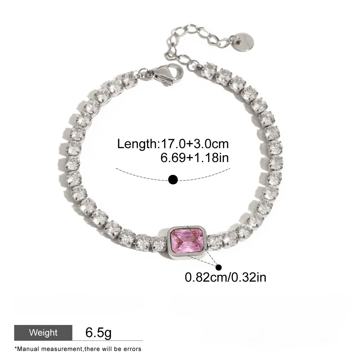 Light luxury high-end jewelry zircon bracelet - Image 2