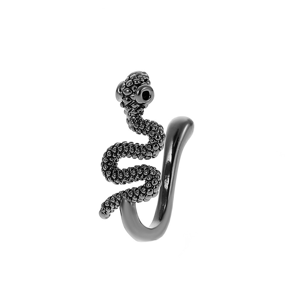 18K gold U-shaped nose ornament with butterfly inlaid gemstones, exquisite and noble design - Image 6
