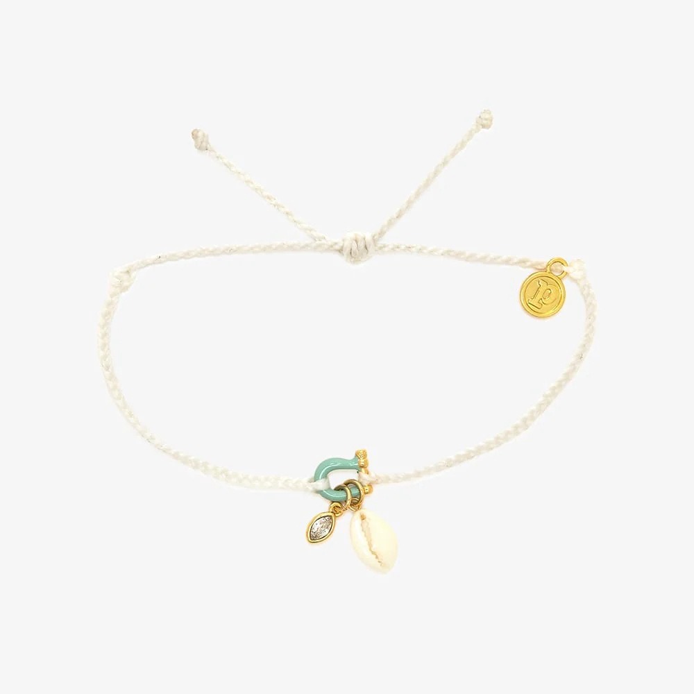 Horseshoe Shell Necklace Colorful Natural Stone Pendant Necklace Bracelet - Image 2