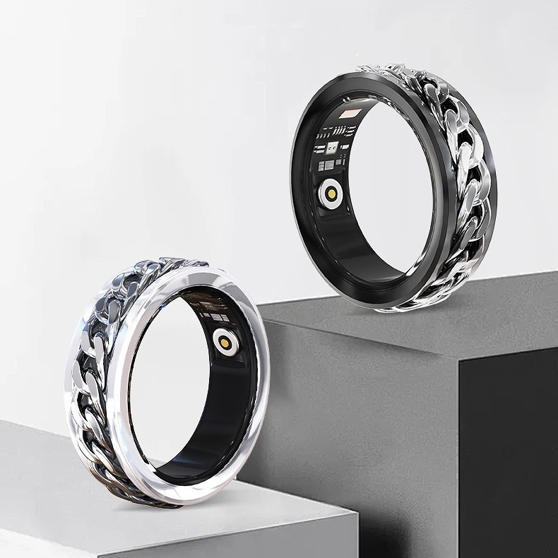 European and American style rotating stress-relieving men's ring