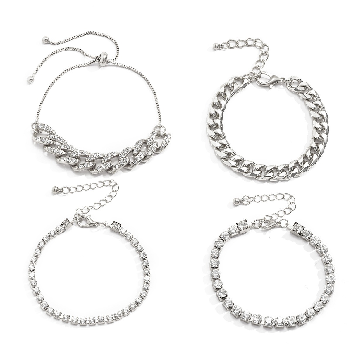 Vintage full diamond Cuban diamond bracelet - Image 3