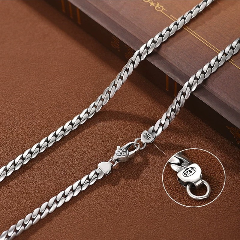 Cuban chain design classic fashion men's necklace - Image 3