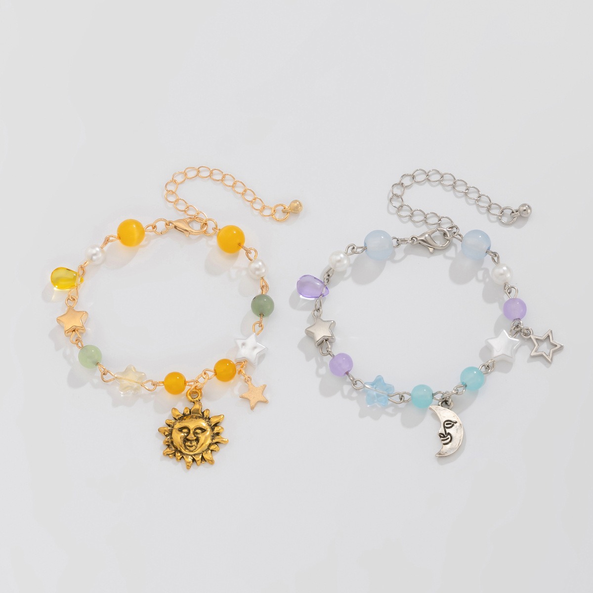 Retro elephant bull head personality niche peach heart imitation pearl shell bracelet - Image 7