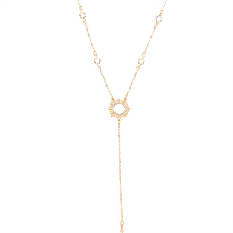18K gold Y-shaped necklace