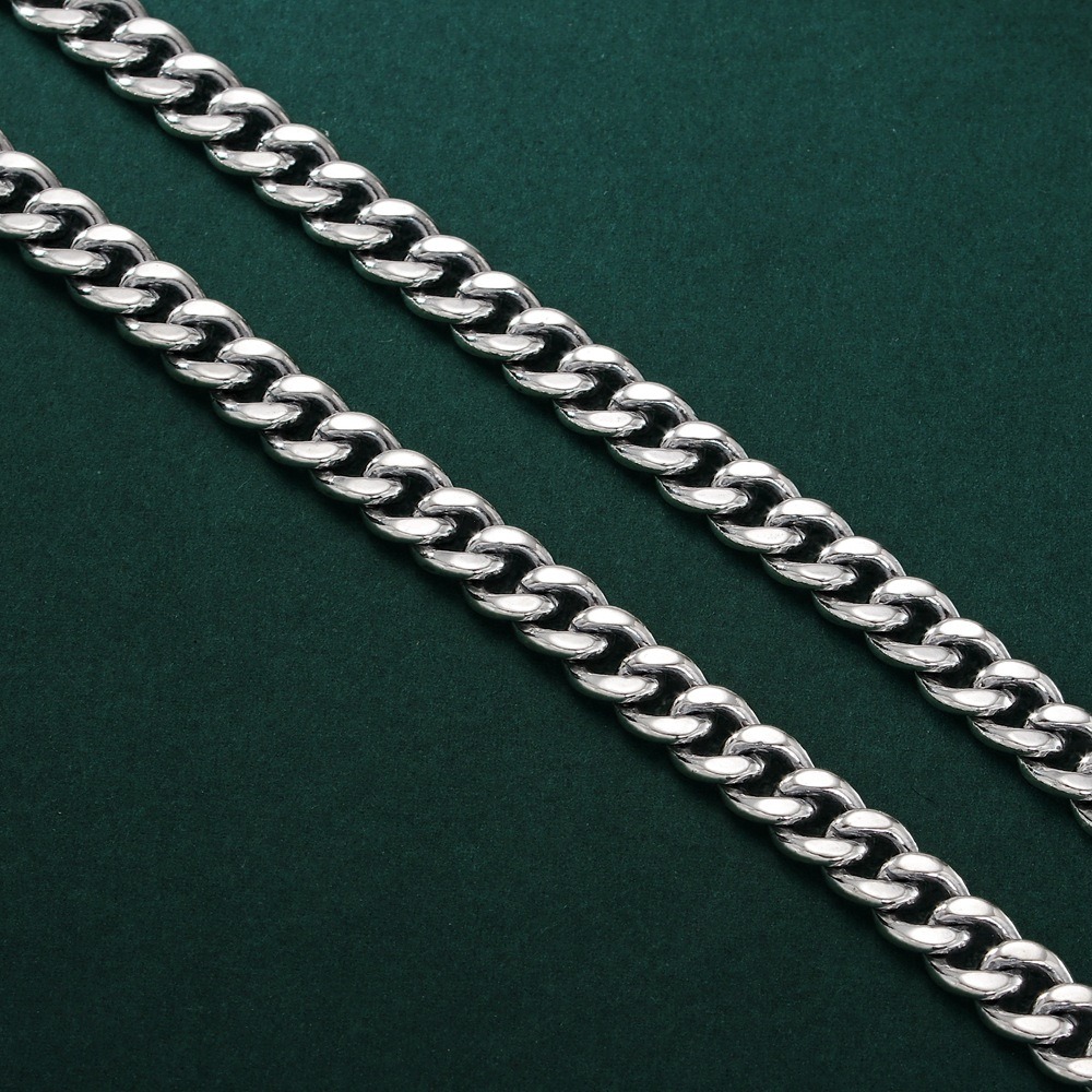 Cuban chain design trendy hip-hop style men's necklace - Image 3