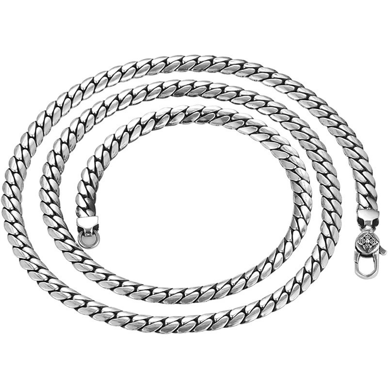 Cuban chain design classic fashion men's necklace - Image 4
