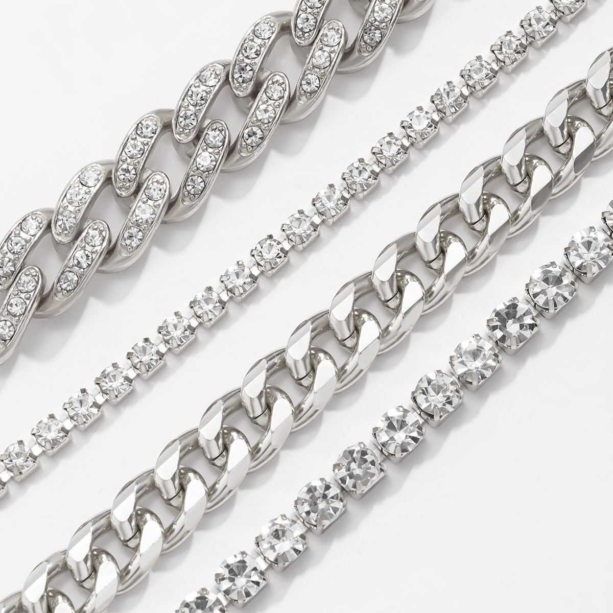 Vintage full diamond Cuban diamond bracelet - Image 5