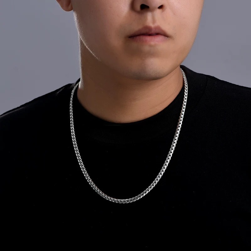 Cuban chain design classic fashion men's necklace - Image 5